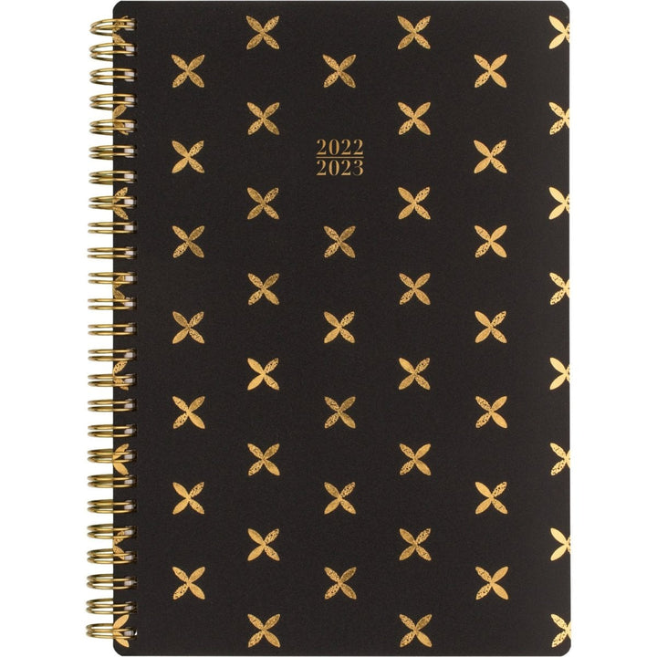Cambridge Emerson 8.5" x 5.5" Academic Planner (Black and Gold Foil) - 1/PK