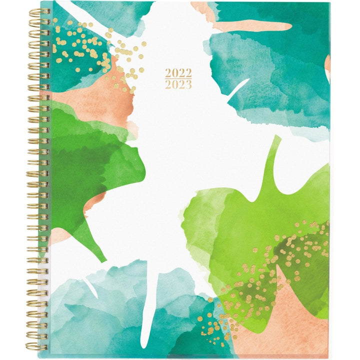 Cambridge Emerson 8.5" x 11" Green Leaves Academic Planner - 1/PK