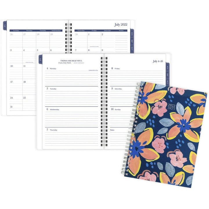 Cambridge Joyful 8.5" x 5.5" Floral Academic Planner - 1/PK