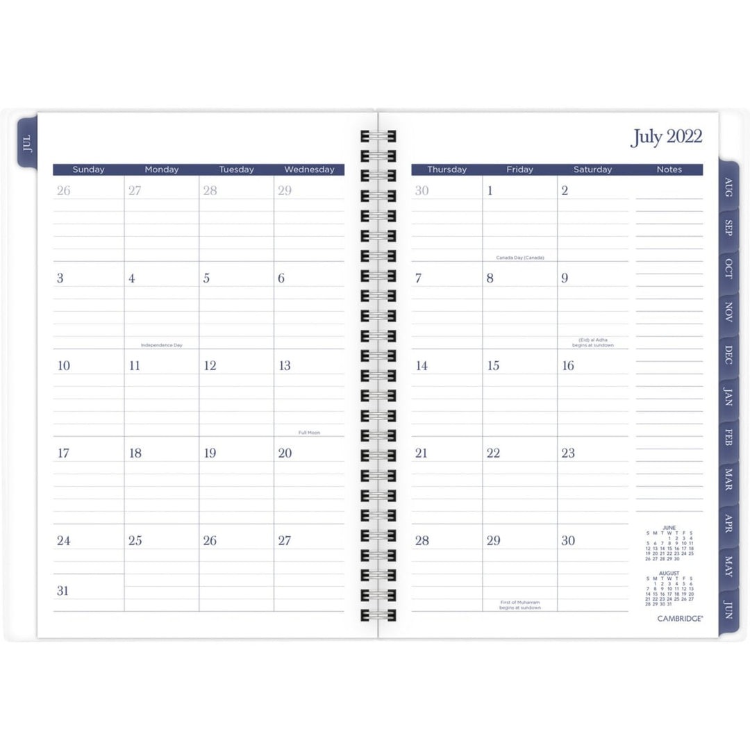 Cambridge Joyful 8.5" x 5.5" Floral Academic Planner - 1/PK
