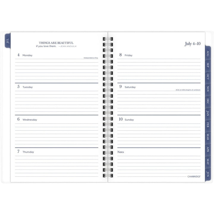 Cambridge Joyful 8.5" x 5.5" Floral Academic Planner - 1/PK