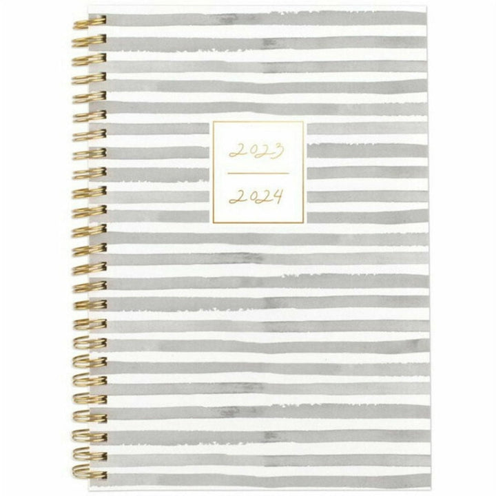 Cambridge Leah Bisch 8.5" x 5.5" Grey Stripes Academic Planner - 1/PK
