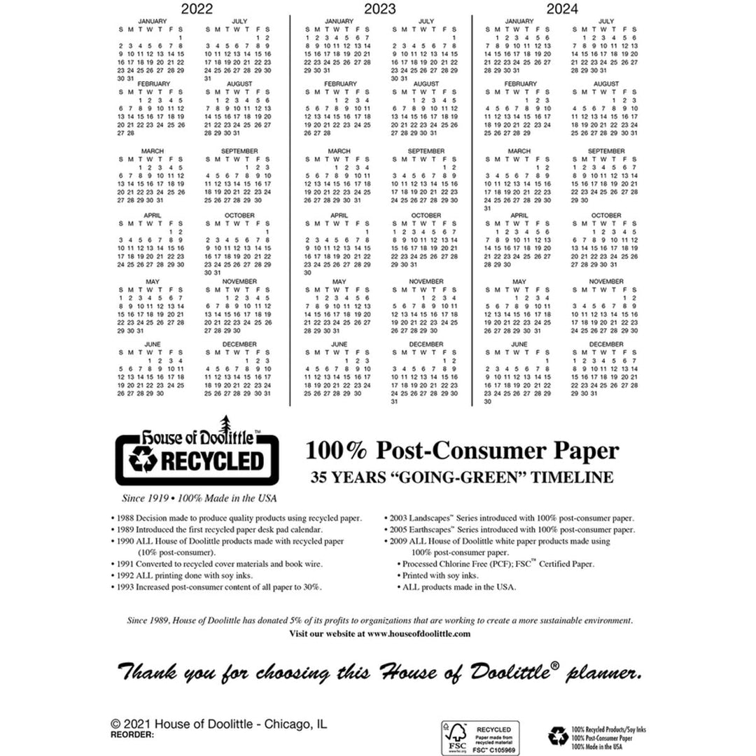 House of Doolittle Academic Weekly Planner - 1/PK
