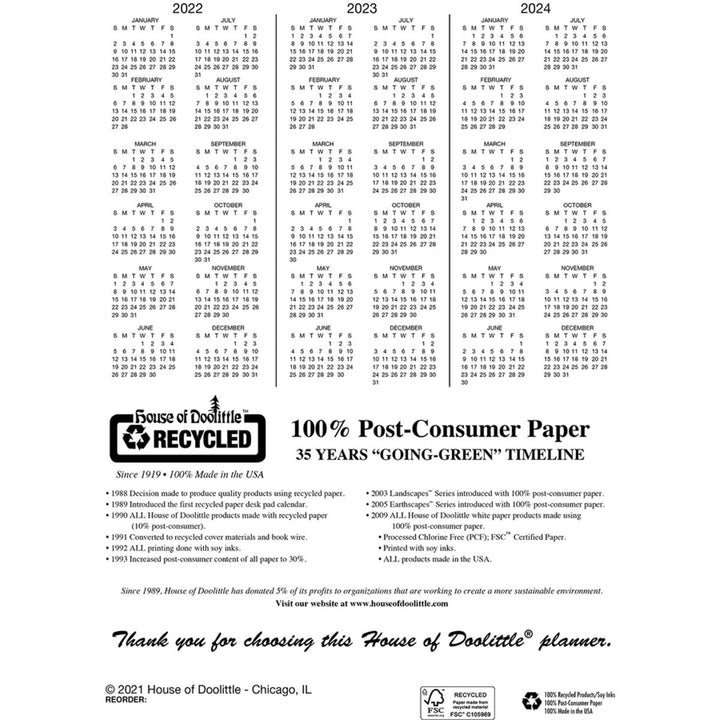 House of Doolittle Academic Weekly Planner - 1/PK