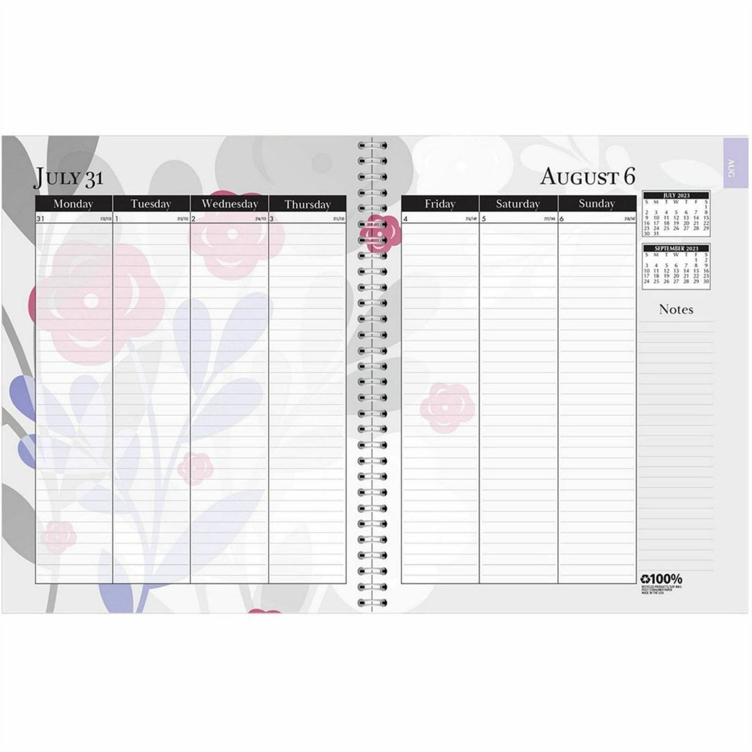 House of Doolittle Academic Wild Flower Weekly/Monthly Planner - 1/PK