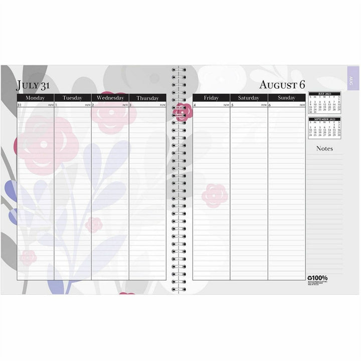 House of Doolittle Academic Wild Flower Weekly/Monthly Planner - 1/PK