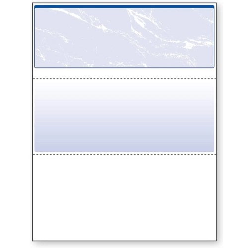 DocuGard Standard Marble Business Checks [11 Features, 8-1/2" x 11", 24# Blue, 2500 Sheets/Carton]