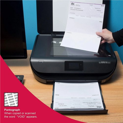 DocuGard Standard Marble Business Checks [11 Features, 8-1/2" x 11", 24# Gold Top, 2500 Sheets/Carton]