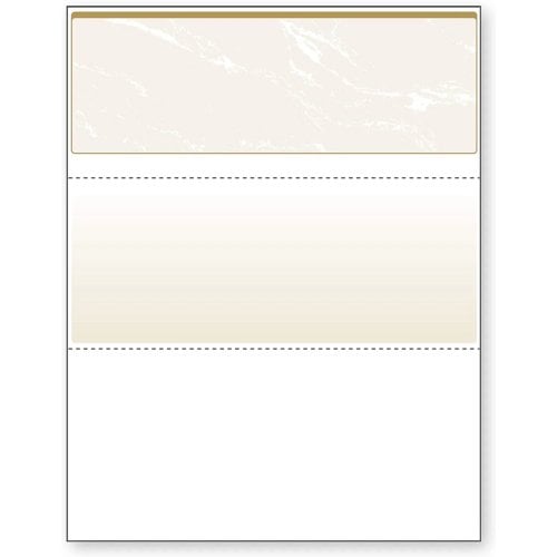 DocuGard Standard Marble Business Checks [11 Features, 8-1/2" x 11", 24# Gold Top, 2500 Sheets/Carton]