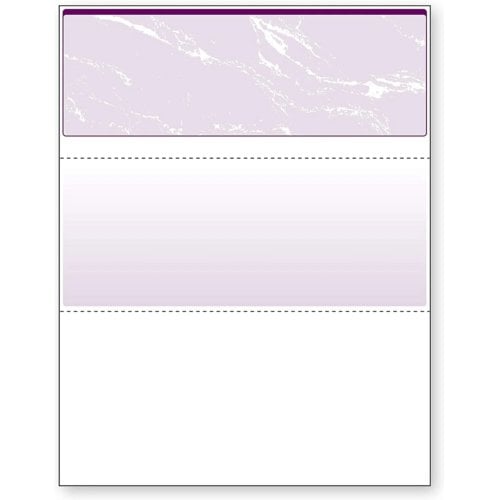 DocuGard Standard Marble Business Checks [11 Features, 8-1/2" x 11", 24# Purple, 2500 Sheets/Carton]