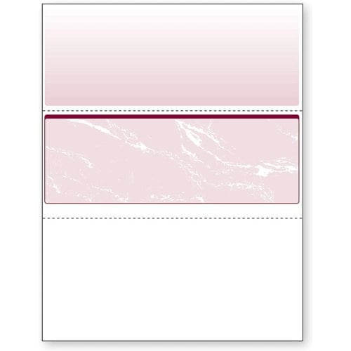 DocuGard Standard Marble Business Checks [11 Features, 8-1/2" x 11", 24# Burgundy, 2500 Sheets/Carton]