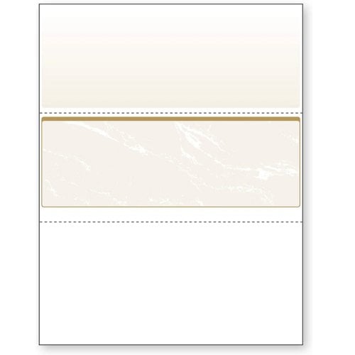 DocuGard Standard Marble Business Checks [11 Features, 8-1/2" x 11", 24# Gold, 2500 Sheets/Carton]