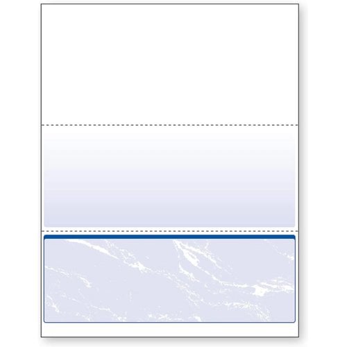 DocuGard Standard Marble Business Checks [11 Features, 8-1/2" x 11", 24# Blue, 2500 Sheets/Carton]