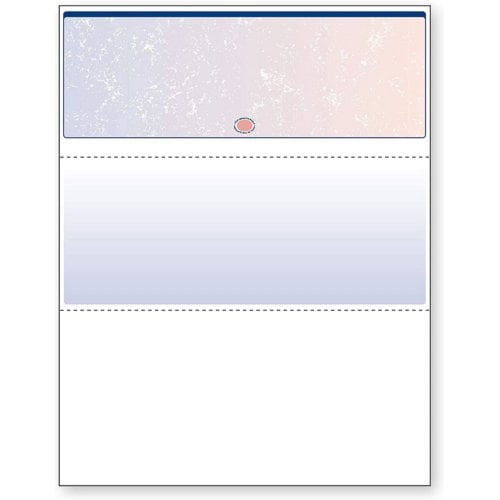 DocuGard Premier Prismatic Business Checks [13 Features, 8-1/2" x 11", 24# Blue/Red Top, 2500 Sheets/Carton]