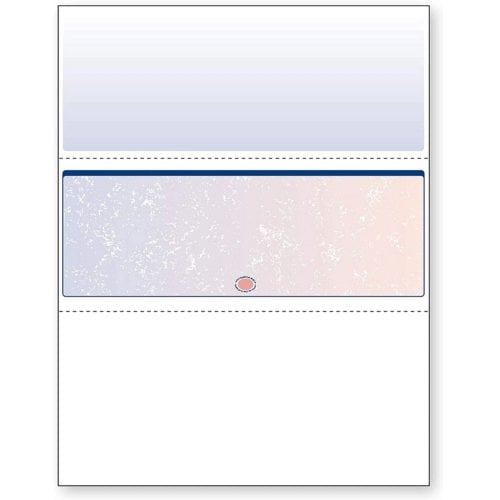 DocuGard Premier Prismatic Business Checks [13 Features, 8-1/2" x 11", 24# Blue/Red Middle, 2500 Sheets/Carton]