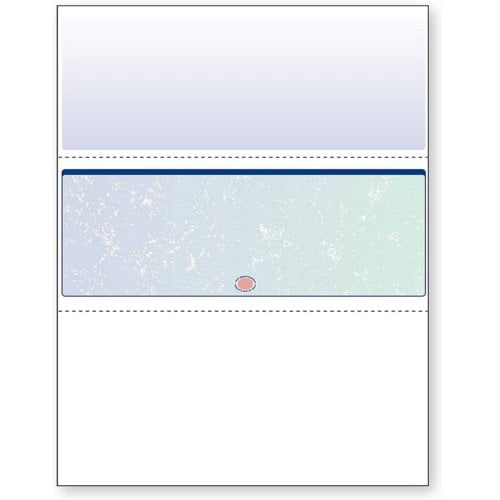 DocuGard Premier Prismatic Business Checks [13 Features, 8-1/2" x 11", 24# Blue/Green Middle, 2500 Sheets/Carton]