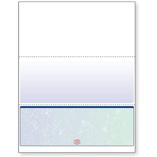 DocuGard Premier Prismatic Business Checks [13 Features, 8-1/2" x 11", 24# Blue/Green, 2500 Sheets/Carton]