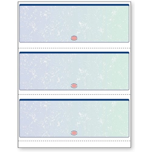 DocuGard Premier Prismatic Business Checks [13 Features, 8-1/2" x 11", 24# Blue/Green, 2500 Sheets/Carton]