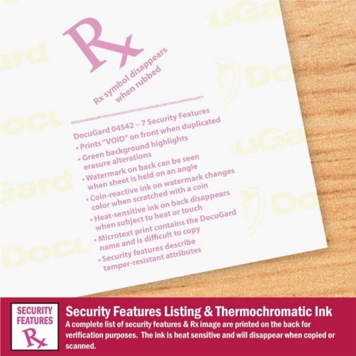 DocuGard Advanced Medical Security Papers [7 Features, 8 1/2" x 11", 2500 Sheets/Carton]