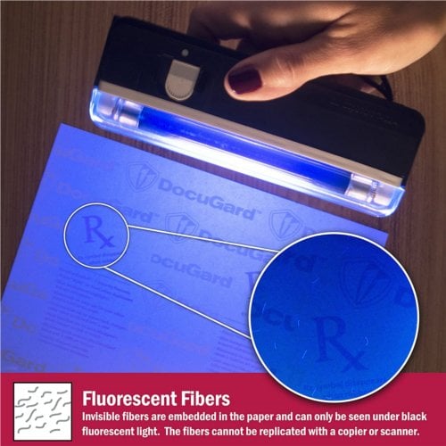 DocuGard Premier Medical Security Papers [10 Features, 24# Blue, 2500 Sheets/Carton]