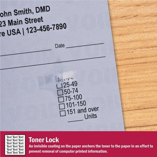 DocuGard Premier Medical Security Papers [10 Features, 24# Blue, 2500 Sheets/Carton]