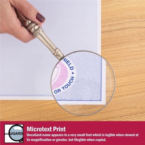DocuGard Multi-Purpose Security Papers [7 Features, 8 1/2" x 11", 24# Blue, 2500 Sheets/Carton]