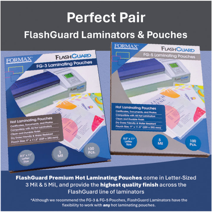 Formax FlashGuard 13R8 13" Heavy-Duty 8-Roller Pouch Laminator