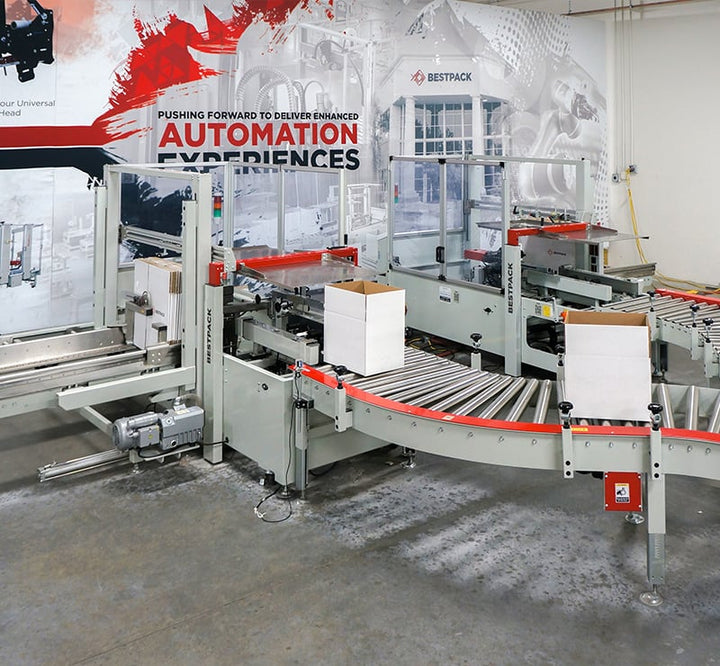 Bestpack ELVSR21-2H Fully Automatic Short Height Uniform Carton Erector/Sealer