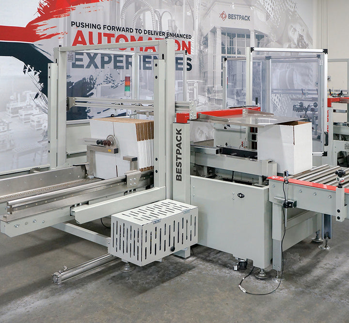 Bestpack ELVSR21-2H Fully Automatic Short Height Uniform Carton Erector/Sealer