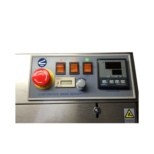 SealerSales CBS-880II Vertical Band Sealer [Embossing, Right Feed, and 15mm Seal Width]