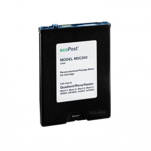 ecoPost Remanufactured Postage Meter Memjet Cyan Cartridge for Quadient/Rena M5C250