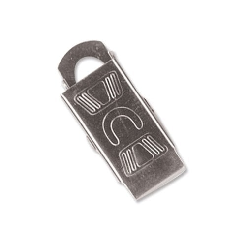 Nickel Plated Steel Embossed "U" Bulldog Clips - 100pk