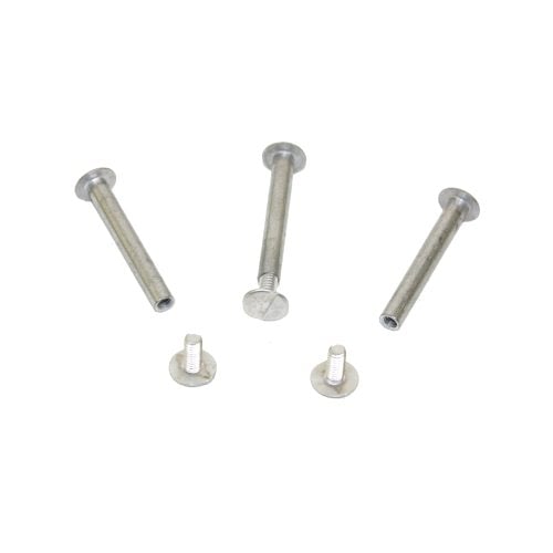 1-1/2" Silver Aluminum Screw Posts - 100pk