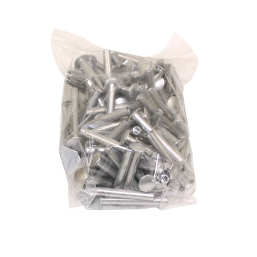 1-1/2" Silver Aluminum Screw Posts - 100pk