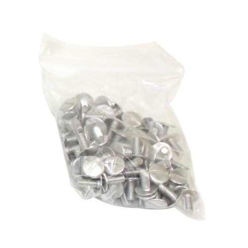 1-1/2" Silver Aluminum Screw Posts - 100pk