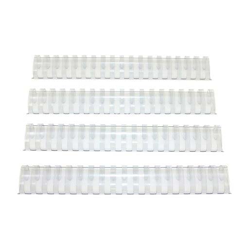 1-1/2" Clear Plastic Binding Combs - 50pk
