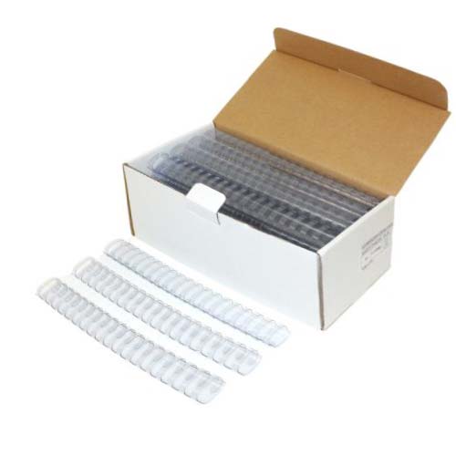 1-1/2" Clear Plastic Binding Combs - 50pk