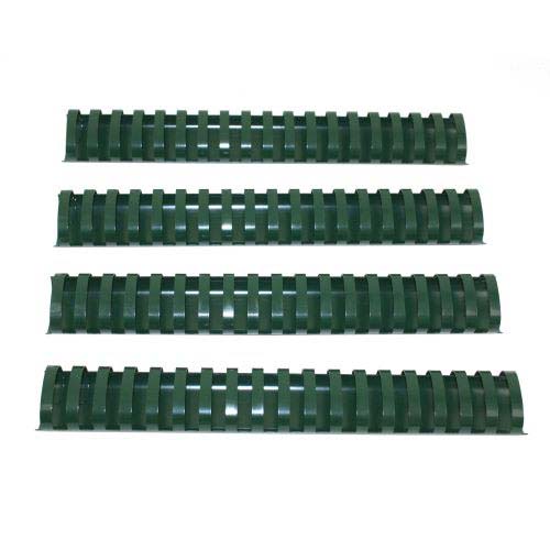 1-1/2" Hunter Green Plastic Binding Combs - 50pk