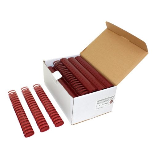 1-1/2" Maroon Plastic Binding Combs - 50pk