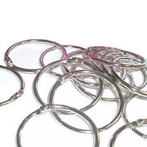 1-1/2" Metal Loose Leaf Rings - 100pk