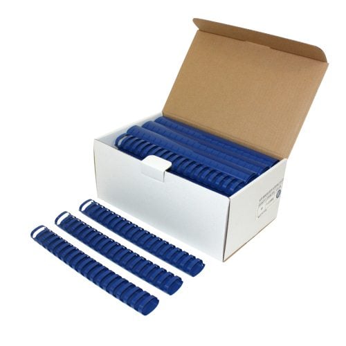 1-1/2" Royal Blue Plastic Binding Combs - 50pk