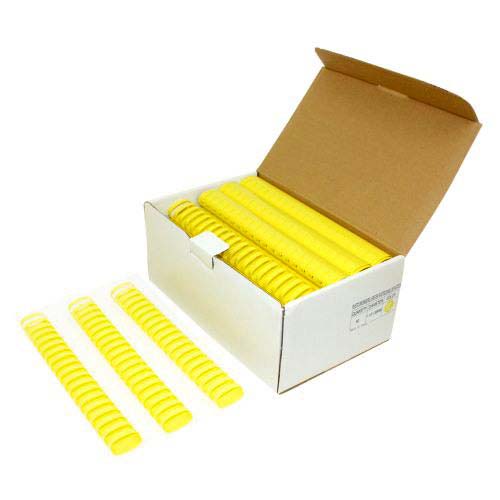1-1/2" Yellow Plastic Binding Combs (50pk) - Clearance Sale