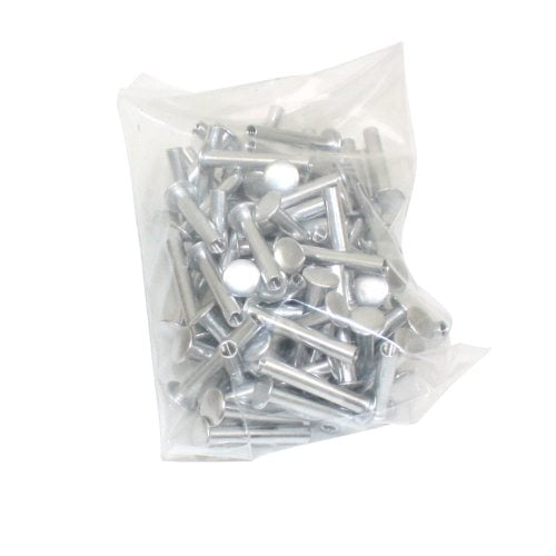 1-1/4" Silver Aluminum Screw Posts - 100pk