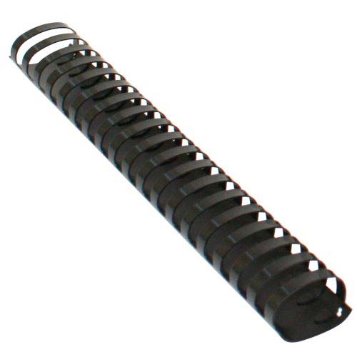 1-1/4" Black Plastic Binding Combs - 50pk