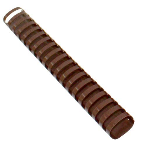 1-1/4" Brown Plastic Binding Combs - 50pk