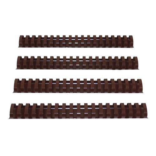 1-1/4" Brown Plastic Binding Combs - 50pk