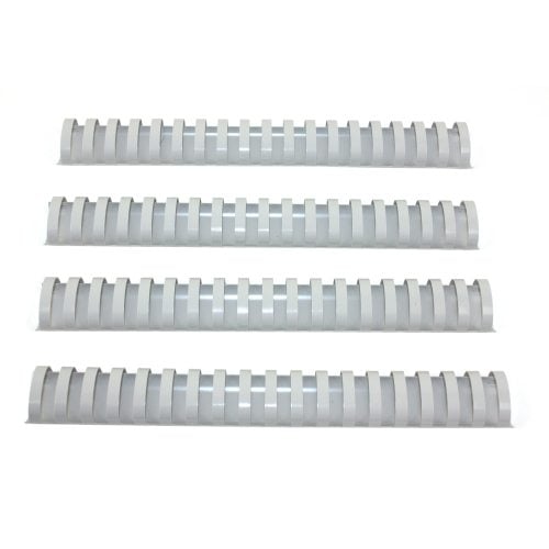 1-1/4" Grey Plastic Binding Combs - 50pk