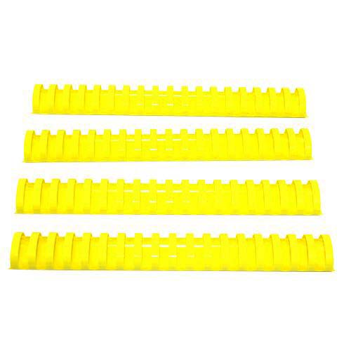 1-1/4" Yellow Plastic Binding Combs (50pk) - Clearance Sale