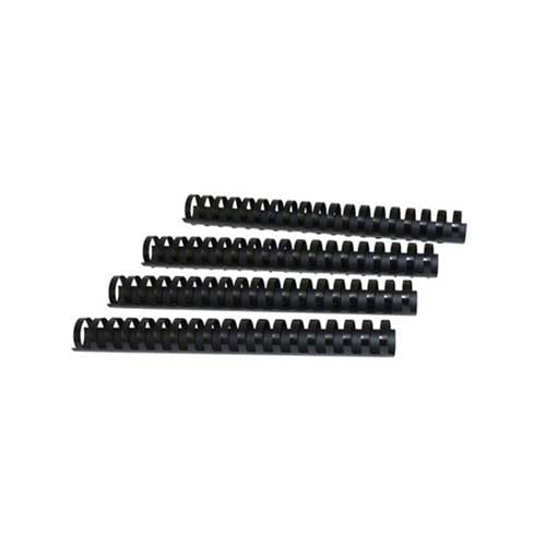 1-1/8" Black Plastic Binding Combs - 50pk