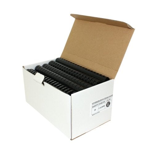 1-1/8" Black Plastic Binding Combs - 50pk